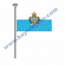 SAN MARİNO GÖNDER BAYRAK 50x75 ( EBAT SEÇİNİZ )